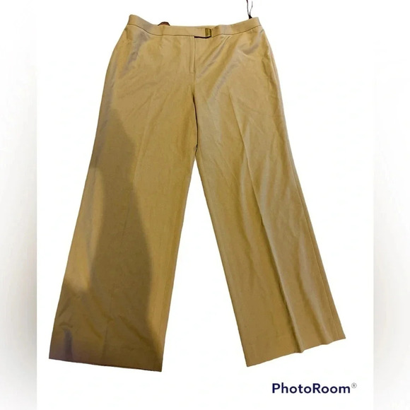 Jones New York Signature Stretch mustard yellow Straight leg  Trousers - Picture 6 of 13